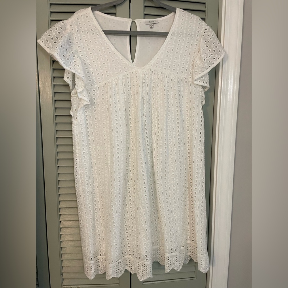 White eyelet dress